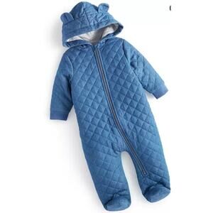 Baby Boys Denim Snowsuit, Size 6-9m-First Impressions